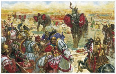 De olifantenweg naar Zama tweede Punische Oorlog door Giuseppe Rava