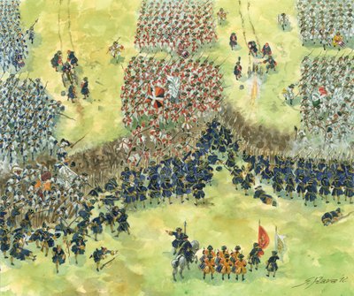 Oorlog van de Spaanse Successie: de Slag bij Denain, 24 juli door Giuseppe Rava