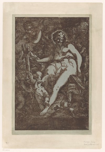 Maria Magdalena in de wildernis door Giuseppe Scolari (circle of)