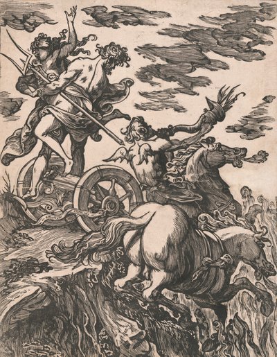 De Ontvoering van Persephone met Pluto te Paard Rechts door Giuseppe Scolari