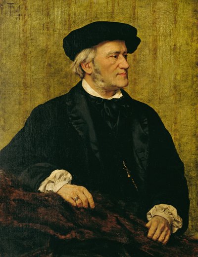 Portret van Richard Wagner (1813-83) 1883 door Giuseppe Tivoli