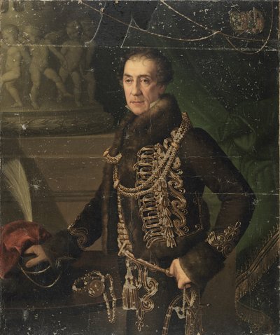 De patriciër en stadssecretaris van Fiume, Vincenzo Nobile de Terzi door Giuseppe Tominz