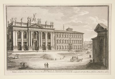 De kerk van St. Jan Lateranen door Giuseppe Vasi