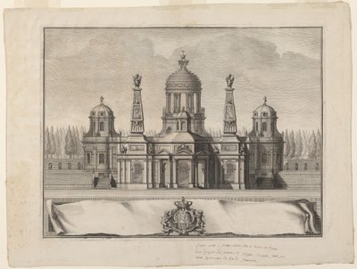 Graf voor de Koningen van Frankrijk door Giuseppe Vasi after Filippo Juvarra