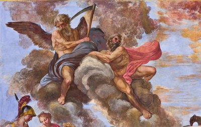 Detail van de Apotheose van Hercules door Giuseppe Velasco