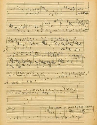 Autograaf: Falstaff, opera in drie akten. 1894 door Giuseppe Verdi