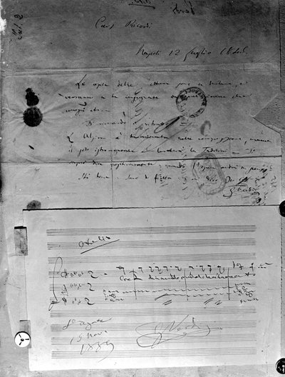 Correspondentie geschreven door Giuseppe Verdi door Giuseppe Verdi
