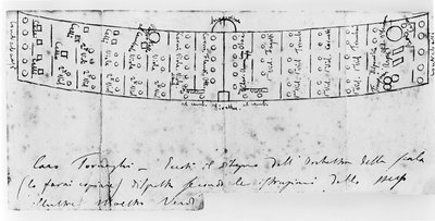 Document met betrekking tot de compositie van "Aida", 1873 door Giuseppe Verdi