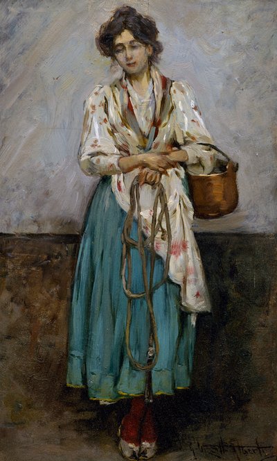 Wasvrouw door Giuseppe Vizzotto Alberti
