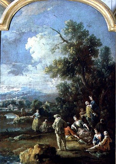 Pierrot en koppels door Giuseppe Zais