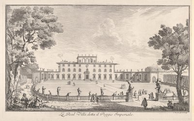 De Koninklijke Villa genaamd il Poggio Imperiale, 1744 door Giuseppe Zocchi