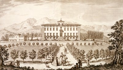 Uitzicht op de Villa del Barone, uit 