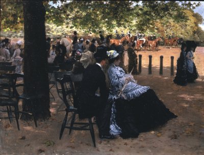 Flirtatie, Hyde Park door Giuseppe de Nittis
