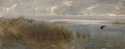 Zeegezicht in de omgeving van Napels door Giuseppe de Nittis