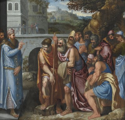 Jozef en zijn broers door Giuseppe della Porta Salviati