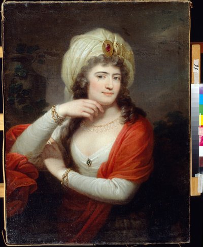 Portret van Alexandra Branicka (geboren Engelhardt) door Giuseppe or Josef Grassi