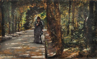 Afspraak in het bos van Portici door Giuseppe or Joseph de Nittis