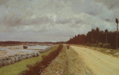 Landweg langs de Ofanto, door Giuseppe de Nittis door Giuseppe or Joseph de Nittis