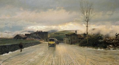 Oversteek van de Apennijnen door Giuseppe or Joseph de Nittis