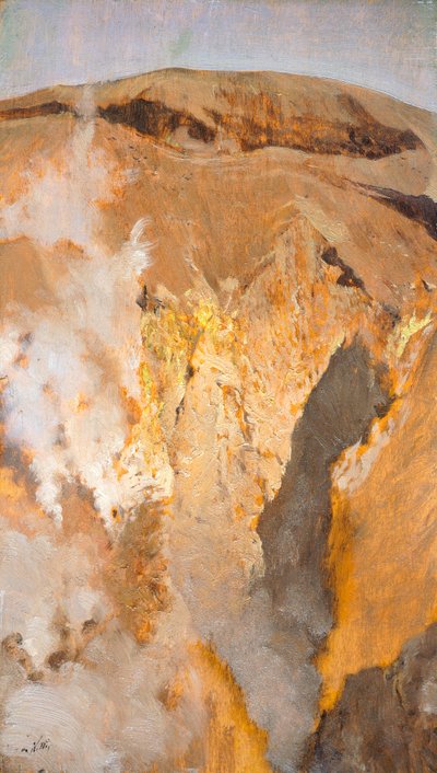Fumarole van de Vesuvius, circa 1871 door Giuseppe or Joseph de Nittis