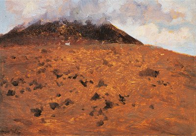 Op de hellingen van de Vesuvius door Giuseppe or Joseph de Nittis