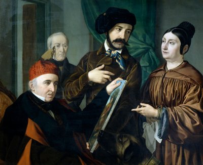 In het atelier van de schilder door Giustiniano Degli Avancini