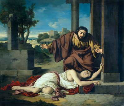 De Leviet van Efraïm, door Giustiniano degli Avancini (1807-1843) door Giustiniano Degli Avancini