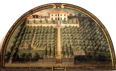 Villa di Marignolle door Giusto Utens door Giusto Utens