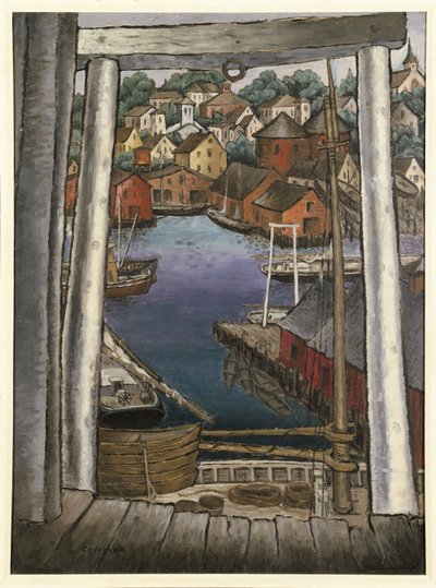 Haven van Gloucester, ca. 1925 door Glenn O Coleman