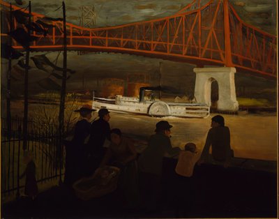 Queensboro-brug, East River door Glenn O Coleman
