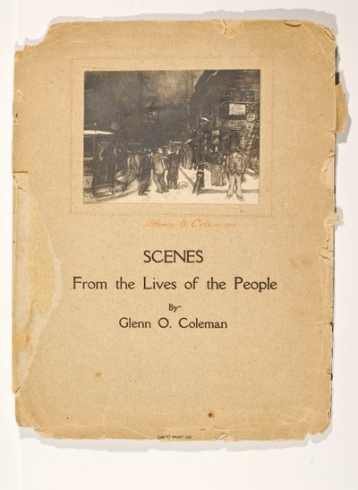 Scènes uit het Leven van de Mensen, Portfolio Zonder Titel, ca. 1905-1906 door Glenn O Coleman