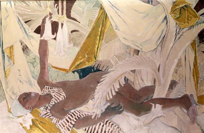 Henry Thomas, Philpots Jamaicaanse dienaar, liggend door Glyn Warren Philpot