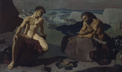 Melampus en de Centaur door Glyn Warren Philpot