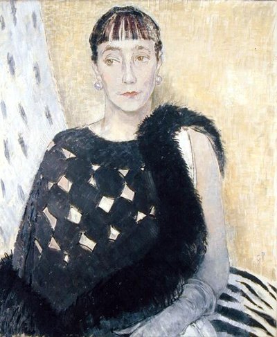 Mevrouw Clement Cross, de Oudere Zus van de Kunstenaar door Glyn Warren Philpot