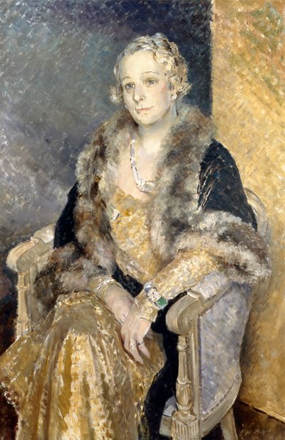 Portret van Mevrouw Shirley Woolmer door Glyn Warren Philpot