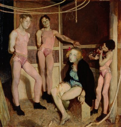 Rustende Acrobaten door Glyn Warren Philpot