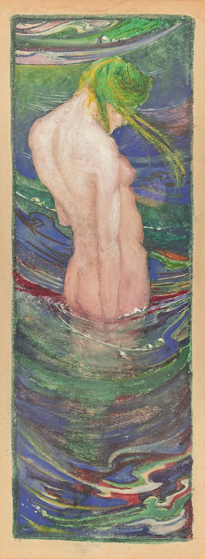 De zeemeermin, c. 1902-03 door Glyn Warren Philpot