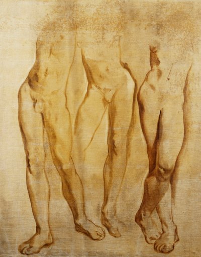 Drie Studies van een Staande Mannelijke Naakt door Glyn Warren Philpot