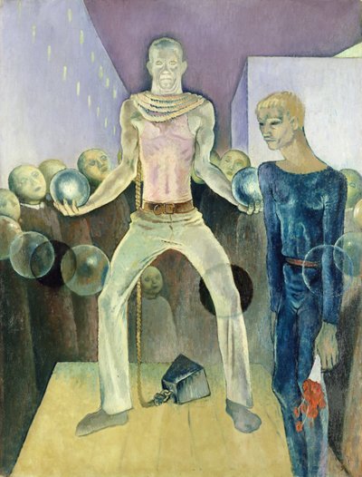 Gewichtheffen, Berlijn 1931 door Glyn Warren Philpot