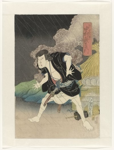 Nakamura Utaemon IV als Ono Sadakurô door Gochôtei Sadamasu