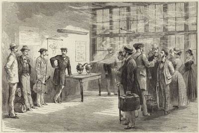 De cholera in Europa (gravure) door Godefroy Durand