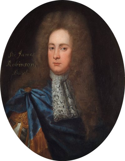 Sir John Robinson door Godfrey (after) Kneller