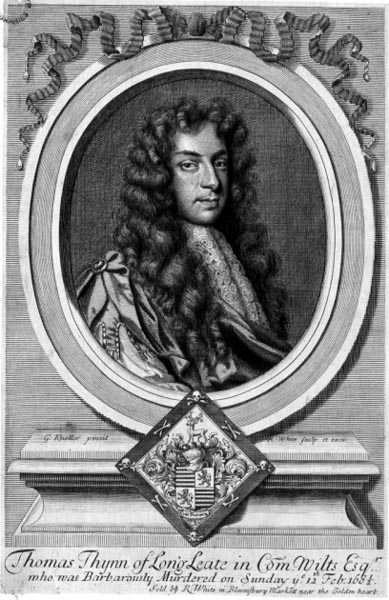 Thomas Thynne van Longleat (1648-82), gegraveerd door Robert White (1645-1703) door Godfrey (after) Kneller