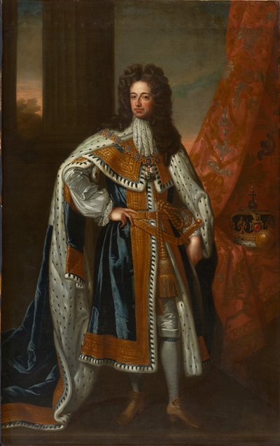 Staatsportret van Koning Willem III door Godfrey (studio of) Kneller