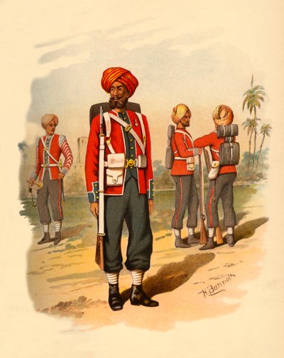 15e Sikhs, 1890 door Godfrey Douglas Giles