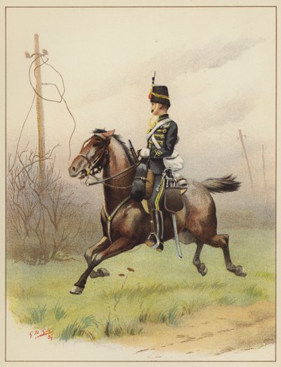 De 10e (Prince of Wales Own Royal) Huzaren door Godfrey Douglas Giles