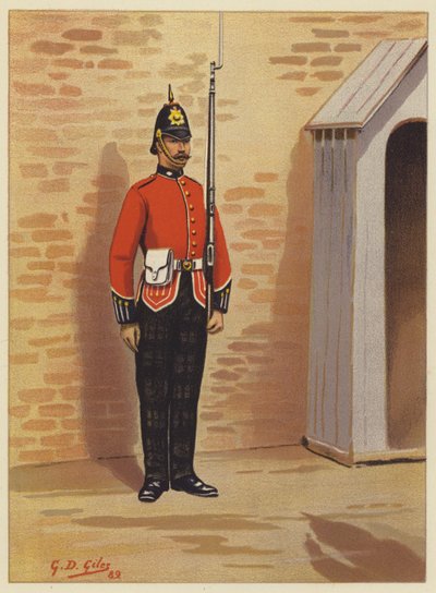 De 25e, Kings Own Scottish Borderers door Godfrey Douglas Giles