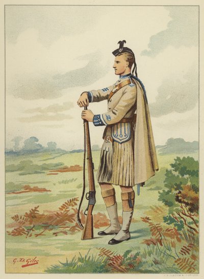 De London Scottish Volunteers, 1e Vrijwilligersbataljon Rifle Brigade, 7e Middlesex door Godfrey Douglas Giles