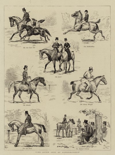 De zeven leeftijden van horsemanship door Godfrey Douglas Giles