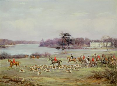 De Zuid-Cheshire Jacht in Combermere Park, 1904 door Godfrey Douglas Giles